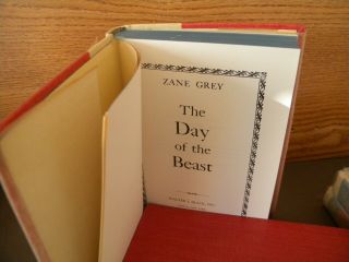 Zane Grey (walter Black) My Best Books The Day Of The Beast
