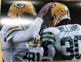 Jamaal Williams Autographed Green Bay Packers 8x10 Photo Gameday Holo T