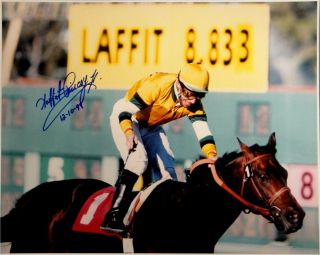 Laffit Pincay Jr Hand Signed Autograph 16x20 Photo Kentucky Derby Jockey 12 1999