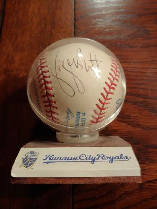 George Brett Kansas City Royals Signed Baseball.