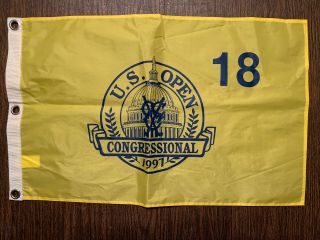 1997 Us Open Pin Flag Congressional Country Club Pga Golf