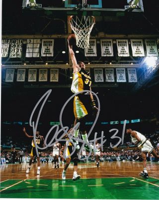 Reggie Miller Signed Autograph 8x10 Photo Indiana Pacers