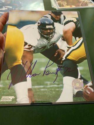 William Perry “ The Fridge” Signed Autographed Bears Fridge 8x10 Photo,  With