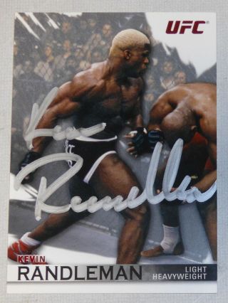 Kevin Randleman Signed Ufc 2010 Topps Knockout Card 3 Pride Autograph 19 20 23