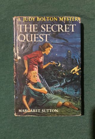 Judy Bolton The Secret Quest Margaret Sutton Vintage W/ Dust Jacket Nancy Drew