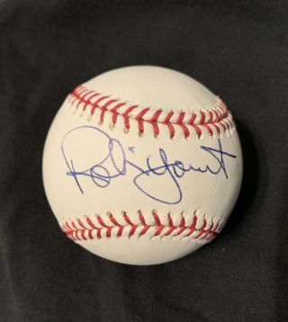 Robin Yount Autographed Rawlings Baseball.  Hall Of Fame