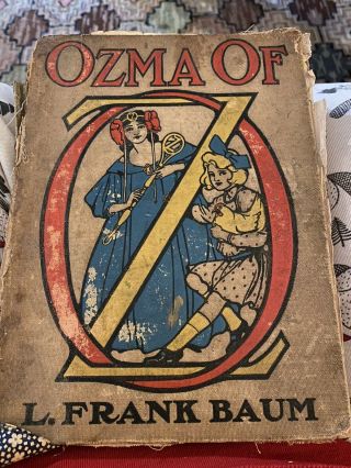 1907 First Edition Ozma Of Oz By L.  Frank Baum John R.  Neill Illustrations
