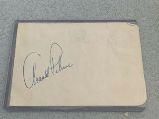 Arnold Palmer Signed In Person Autograph,  on paper 1980 ' s golf tournament 2