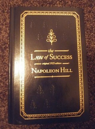 The Law Of Success - Napoleon Hill 1925 Edition 2010 Orno Reprint Vg