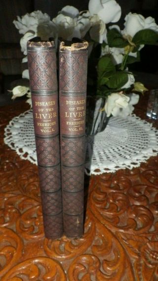 A Clinical Treatise On Diseases Of The Liver Dr.  Fried Theod Frerichs 1879 2 Vol