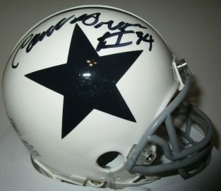 Cornell Green 34 Dallas Cowboys Autographed Signed Auto Mini Helmet Tristar