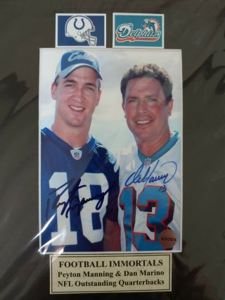 Autograph Manning,  Marino 5x7 Matted To 8x10 Color Photo With