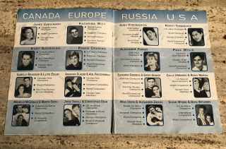 1994 World Team Figure Skating Championships W/Signed Photos of Olympic Skaters 3