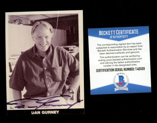Dan Gurney (d2018) Signed Autograph 3x4.  5 Photo Racing Driver Beckett Authentic