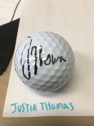 Justin Thomas Signed Golf Ball 2020 Masters Us Open Auto