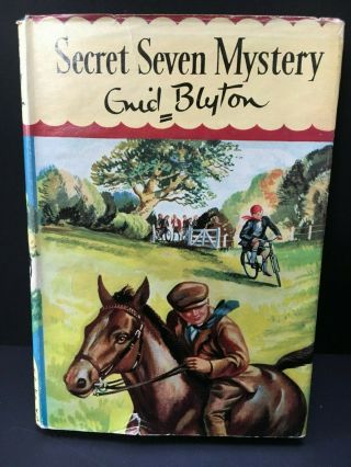 Vintage Hardback Enid Blyton Secret Seven Mystery 1st Edition Dust Jacket 1957