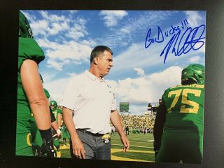Mario Cristobal Autographed Signed 8x10 Photo Oregon Ducks Football Head Coach