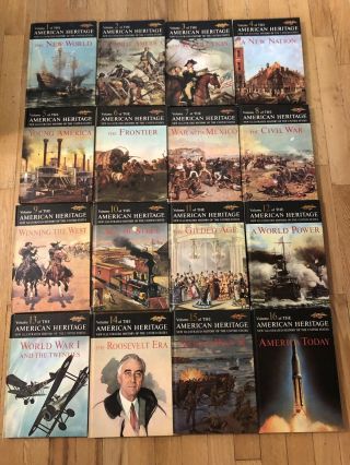 Vintage 1963 History Of The United States Complete Book Set 1 - 16