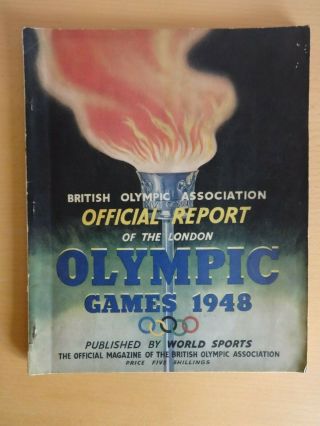 1948 London Olympic Games Official Report British Association Olympics Sport @