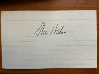Don Hutson Green Bay Packers Nfl Hof Signed Index Card
