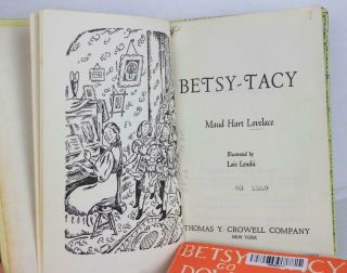 Maud Hart Lovelace Betsy - Tacy 1940 Hardcover Lois Lenski 2