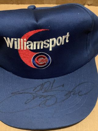 Sammy Sosa Chicago Cubs Signed Autographed Adjustable Hat Williamsport Cubs
