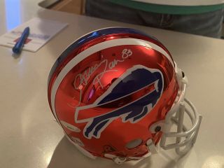 Buffalo Bills Andre Reed Signed Mini Helmet