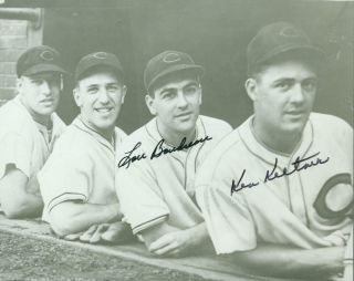 Autographs Jsa,  Lou Boudreau Hof & Ken Keltner Of The Cleveland Indians