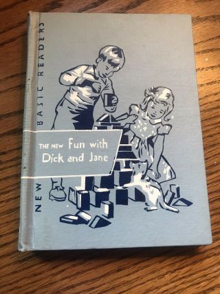 Rare Cover " The Fun With Dick And Jane " 1951 Basic Readers Vintage