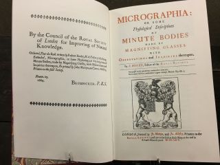 Micrographia by Robert Hooke Classics of science Special Reprint 1995 - Insects, 2