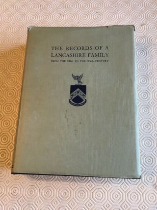 The Records Of A Lancashire Family,  Collectable Book