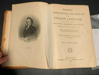 1896 WEBSTER ' S INTERNATIONAL DICTIONARY of the ENGLISH LANGUAGE 2