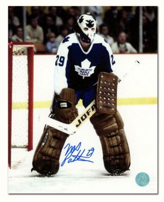 Mike Palmateer Toronto Maple Leafs Autographed Hockey Goalie 8x10 Photo