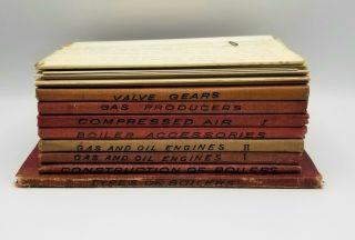 8 American School Of Correspondence Text Books 1909 - 1920 And Exams From 1920 - 22