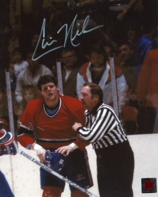 Chris Nilan Montreal Canadiens Autographed Signed 8x10 Photo