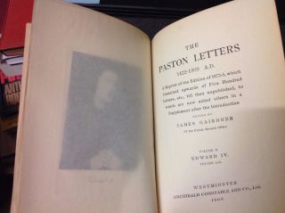 The Paston Letters Vol.  1 And Vol.  2 Archibald Constable Good 1900 Rare
