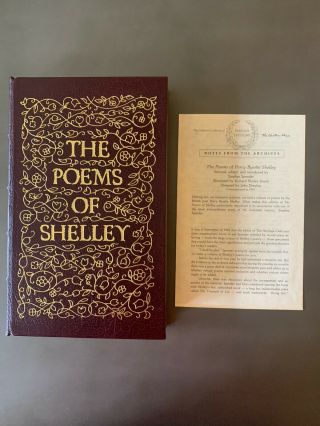 Easton Press Famous Editions The Poems Of Shelley