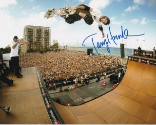 Tony Hawk Signed Autograph 8x10 Photo Skateboard The Bird