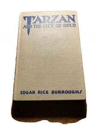 Tarzan And The City Of Gold By Edgar Rice Burroughs 1933 Hard Back