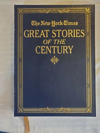 The York Times Great Stories Of The Century Leather Bound,  Easton Press