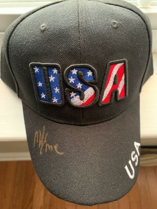 Mike Eruzione 1980 Usa Olympic Hockey Miracle On Ice Autographed Hat 21