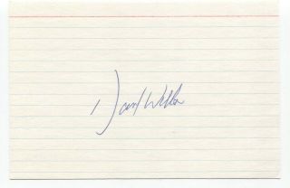David Wells Signed 4x6 Inch Index Card Autographed Perfect Game Pitcher