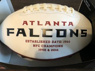 Matt Ryan Autographed/Signed Atlanta Falcons White Logo Football & Signed Card 3
