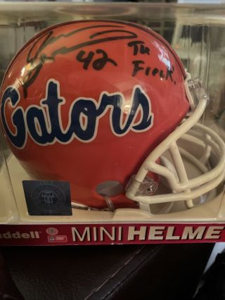 Autographed Jevon Kearse Florida Gators Helmet
