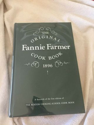The Fannie Farmer Cook Book 1896 Facsimile H/b In Green Vgc Pub.  Crown