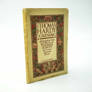 Thomas Hardy Calendar 1921 1st Ed