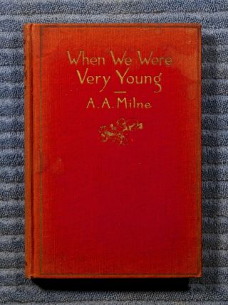 When We Were Very Young By A.  A.  Milne 1925 24th Printing Hc No/dj