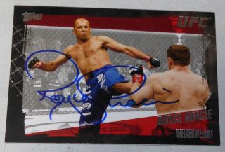 Royce Gracie Signed Ufc 2010 Topps Card 1 Autograph 2 3 5 60 Pride Fc Bellator