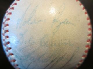 1974 California Angels Team Signed Baseball 22 Signatures Nolan Ryan Nores