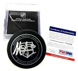 Dustin Brown Signed Los Angeles Kings 2013 Game Puck Psa/dna